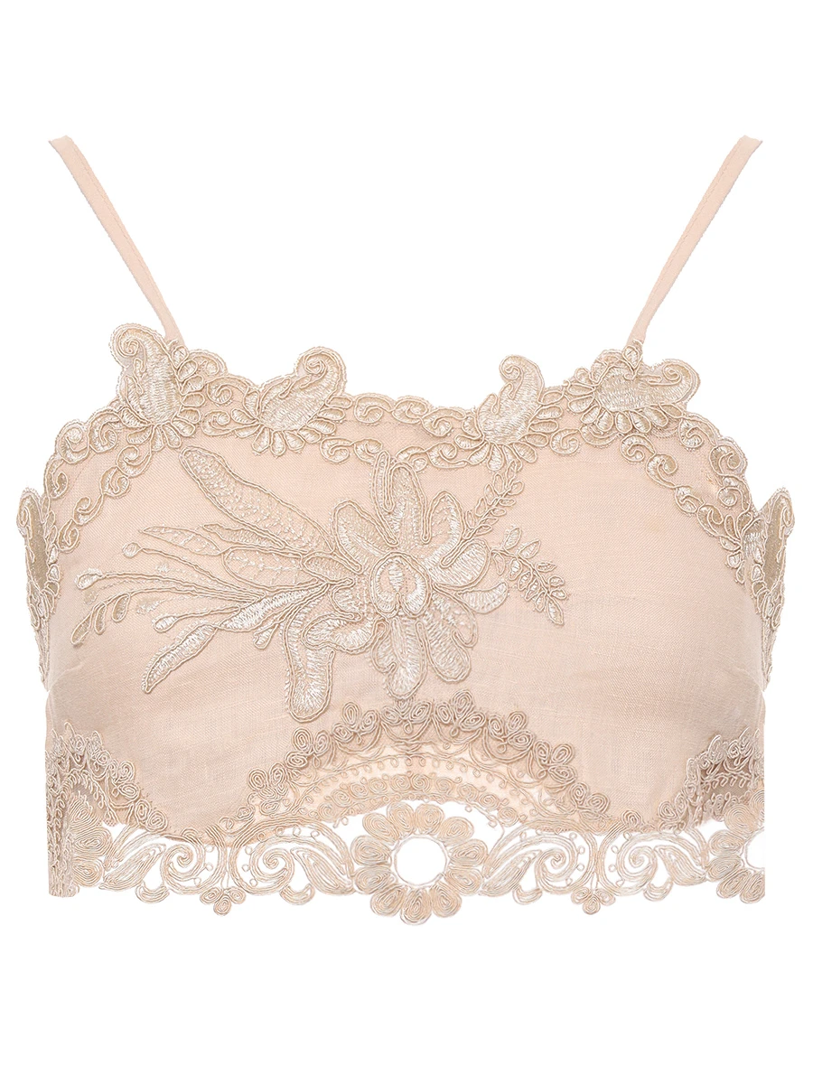 Кроп-топ с кружевом