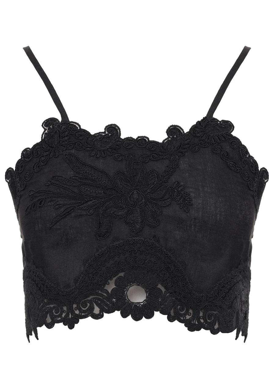 Кроп-топ с кружевом