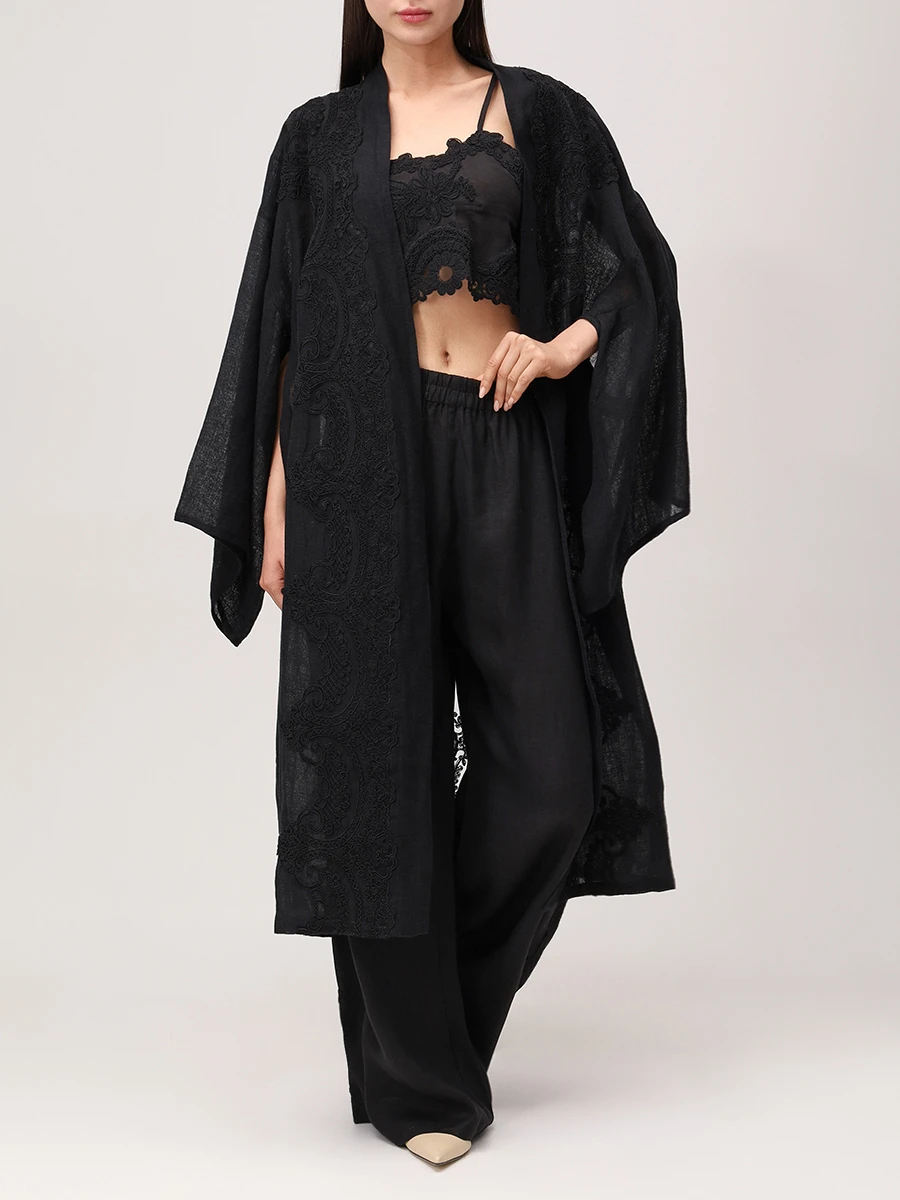 Кроп-топ с кружевом