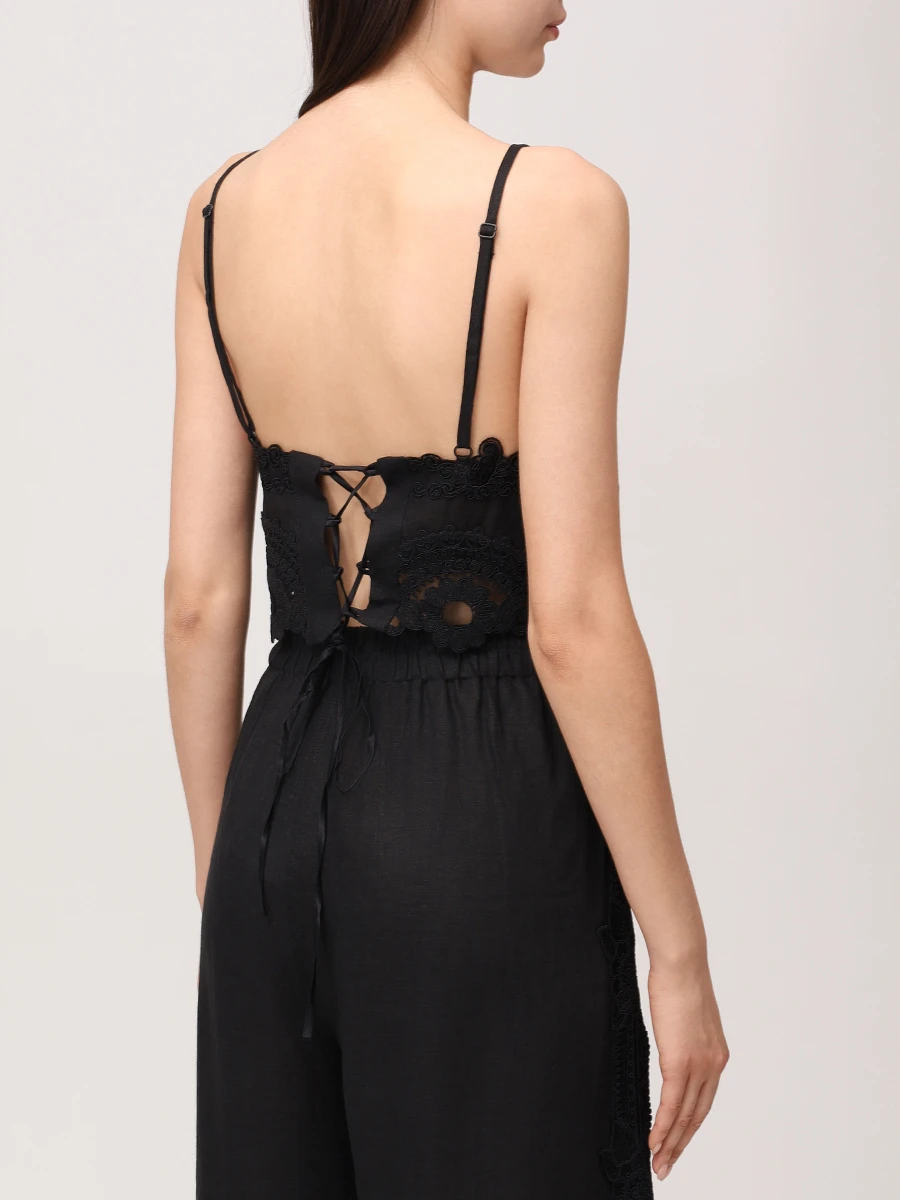 Кроп-топ с кружевом