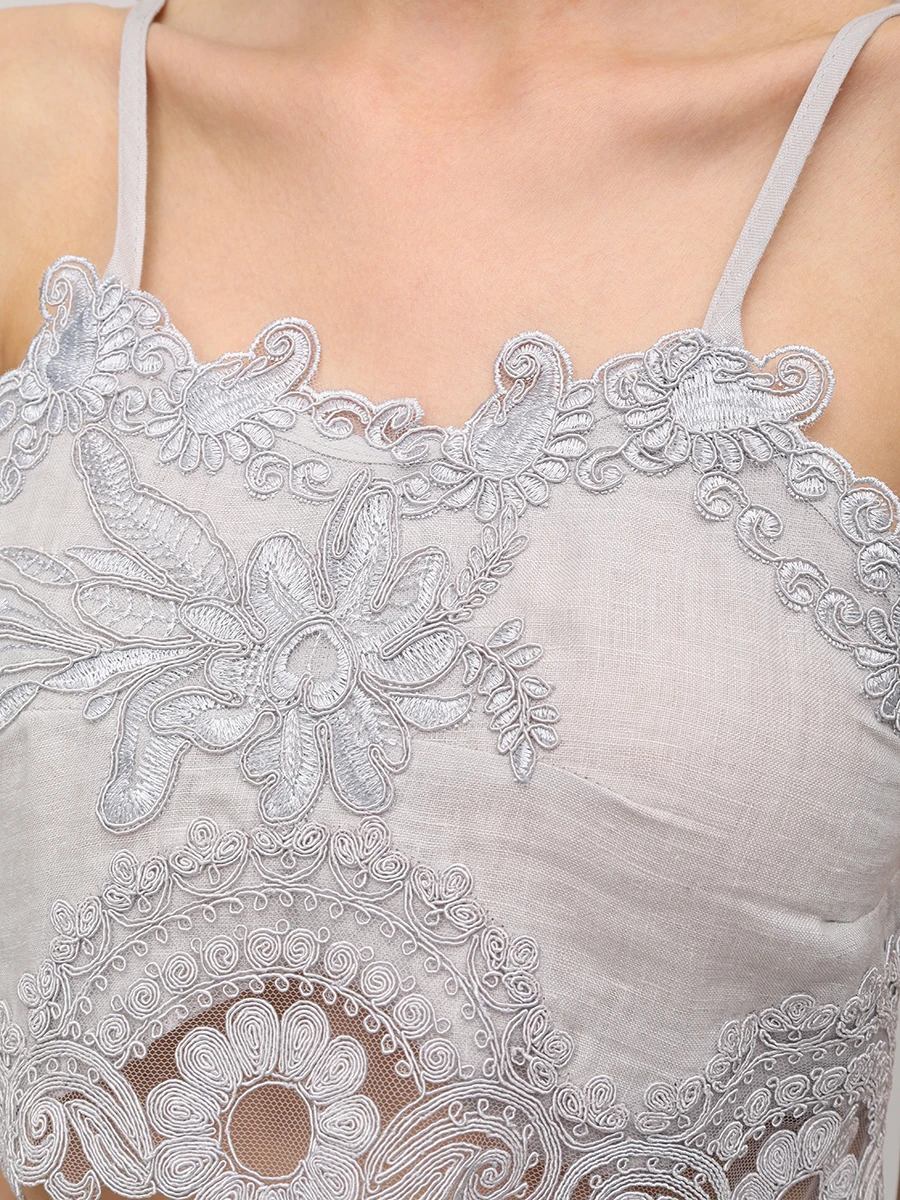 Кроп-топ с кружевом