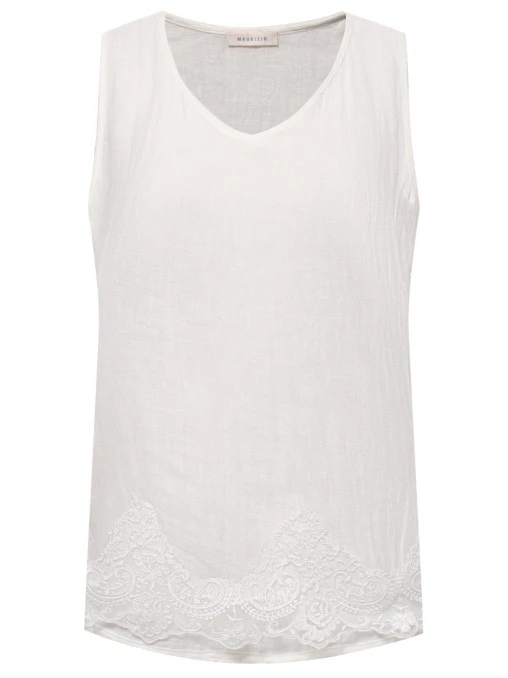 Топ льняной MAURIZIO