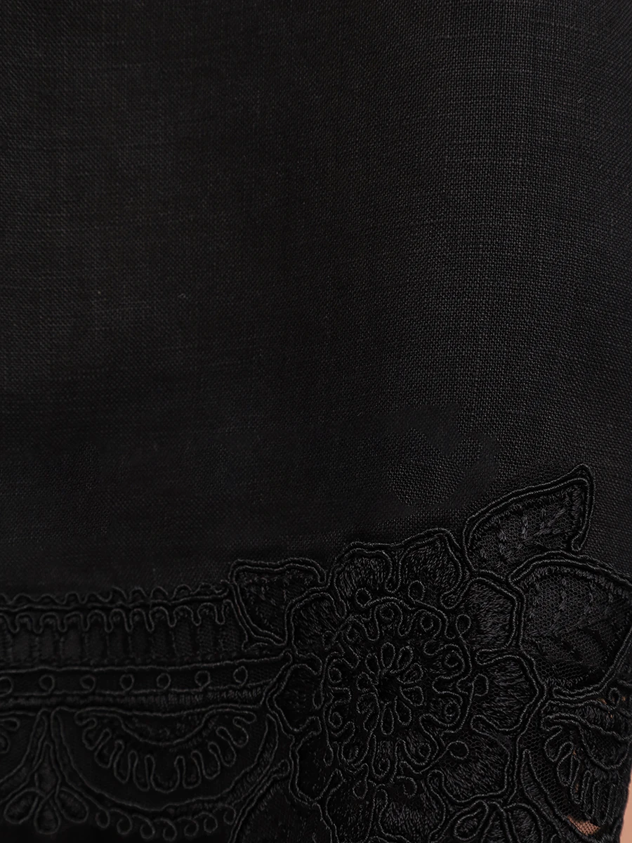 Блуза изо льна и района