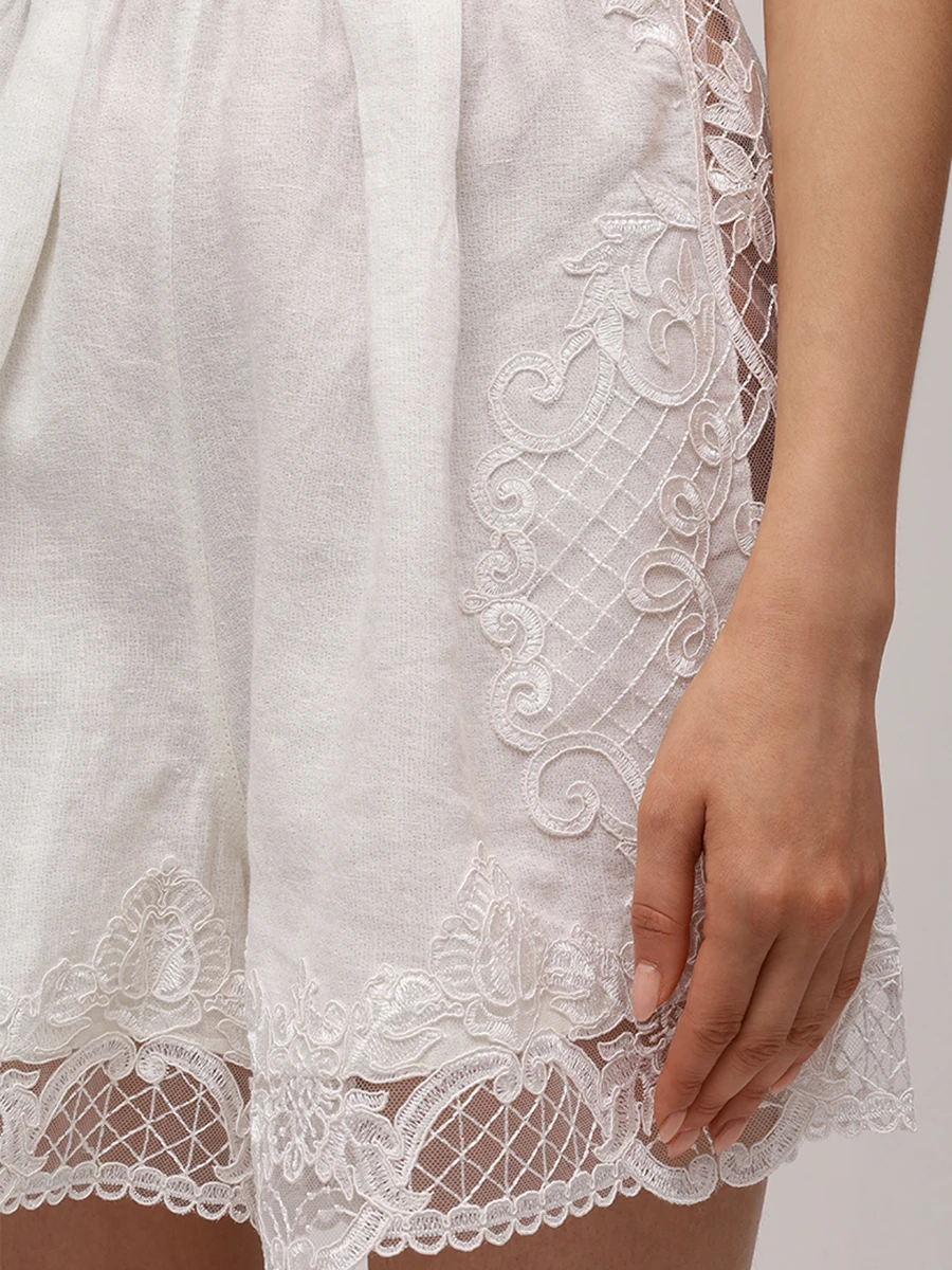 Шорты льняные