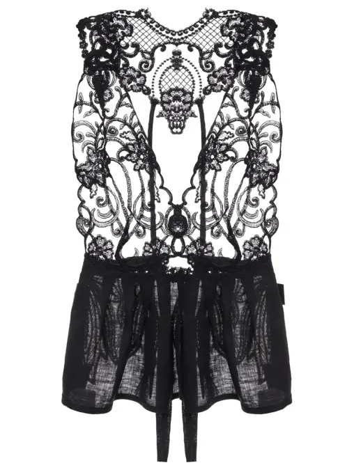 Топ с шитьем MAURIZIO