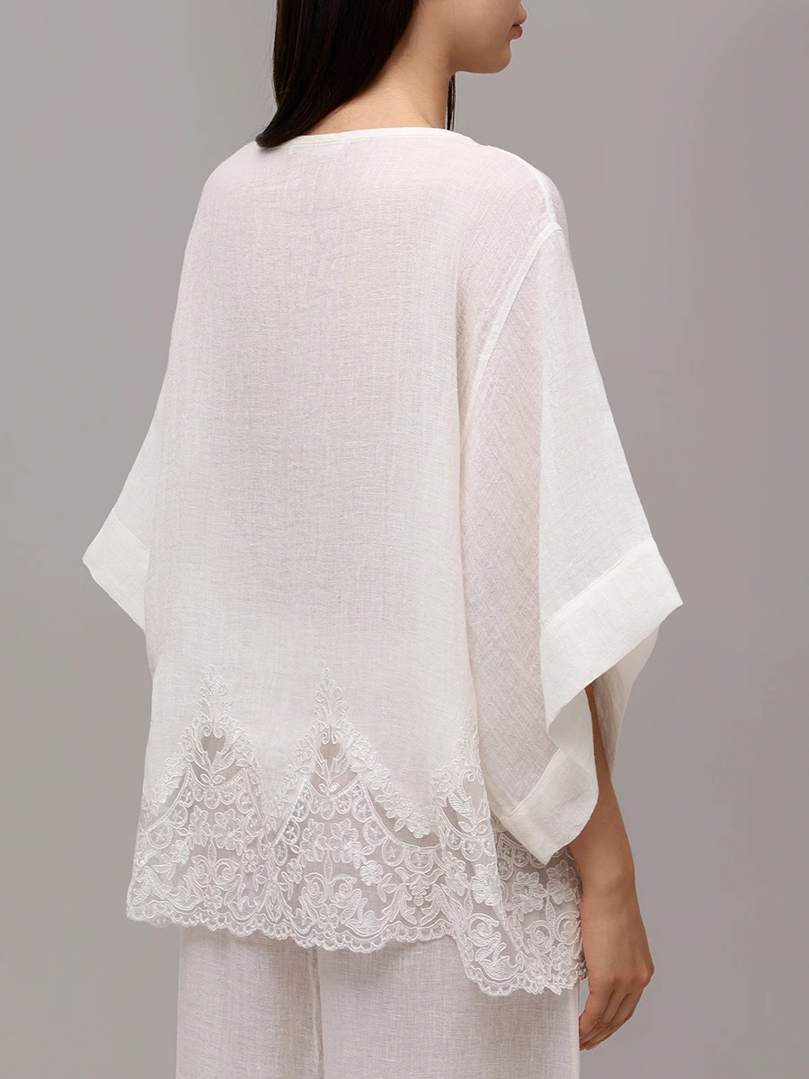 Блуза льняная