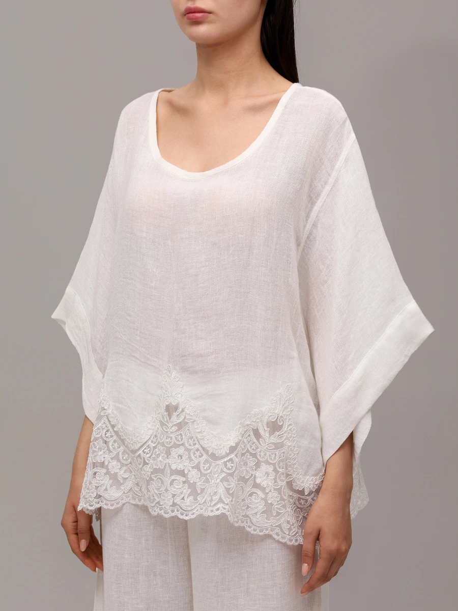 Блуза льняная