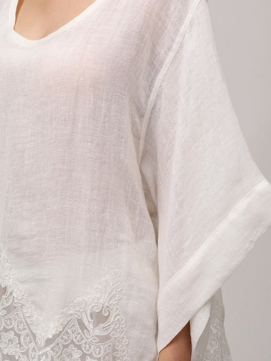 Блуза льняная