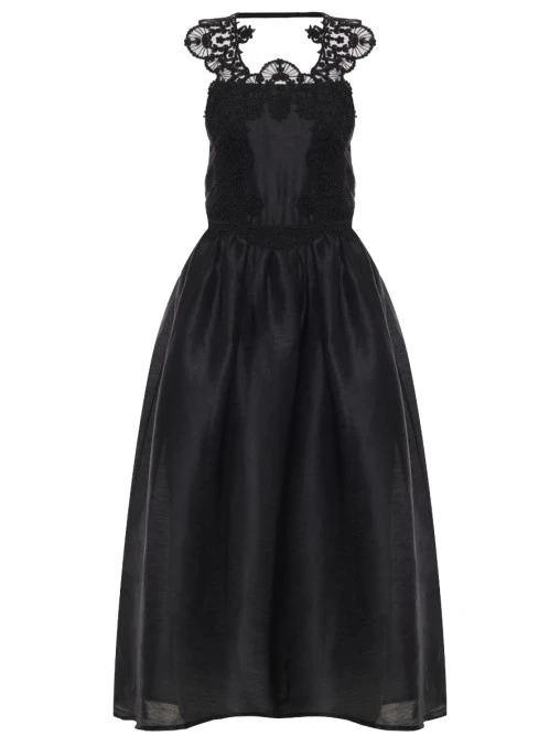 Платье изо льна и шелка MAURIZIO