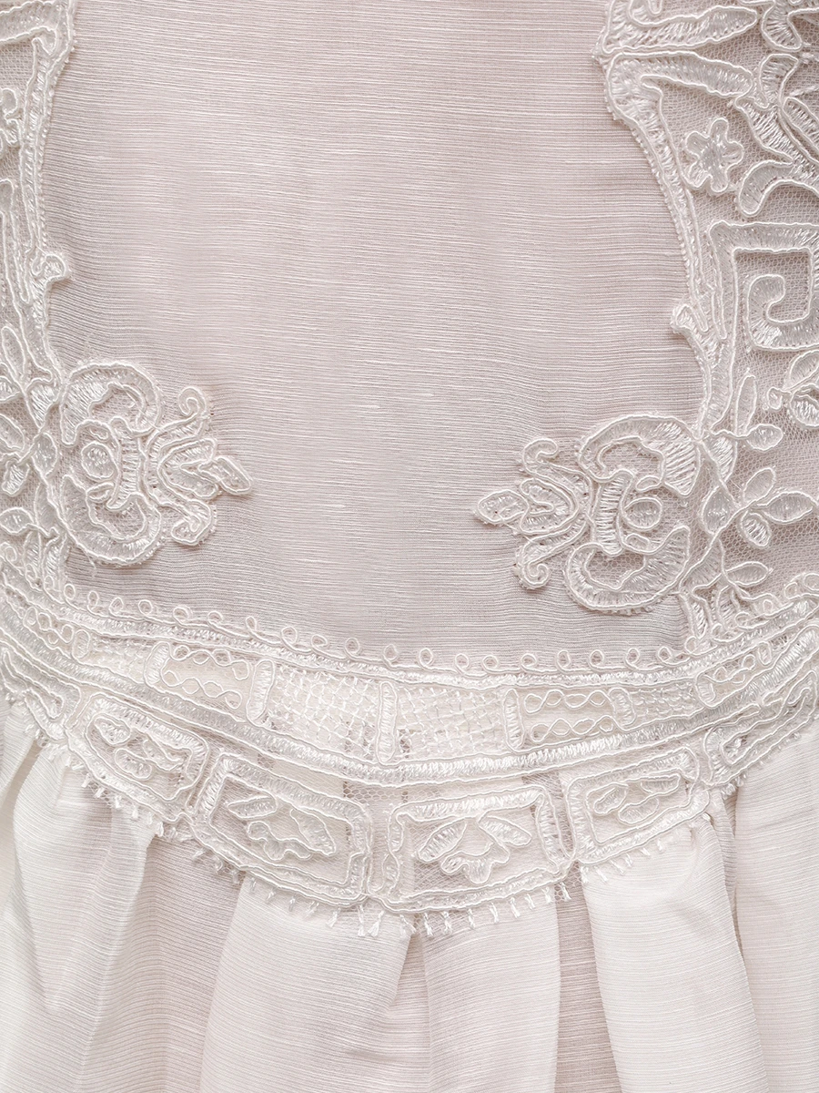 Платье изо льна и шелка