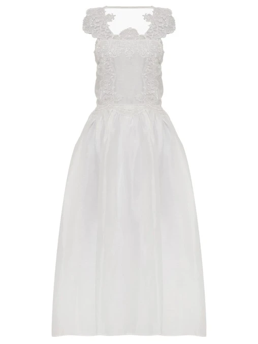 Платье изо льна и шелка MAURIZIO