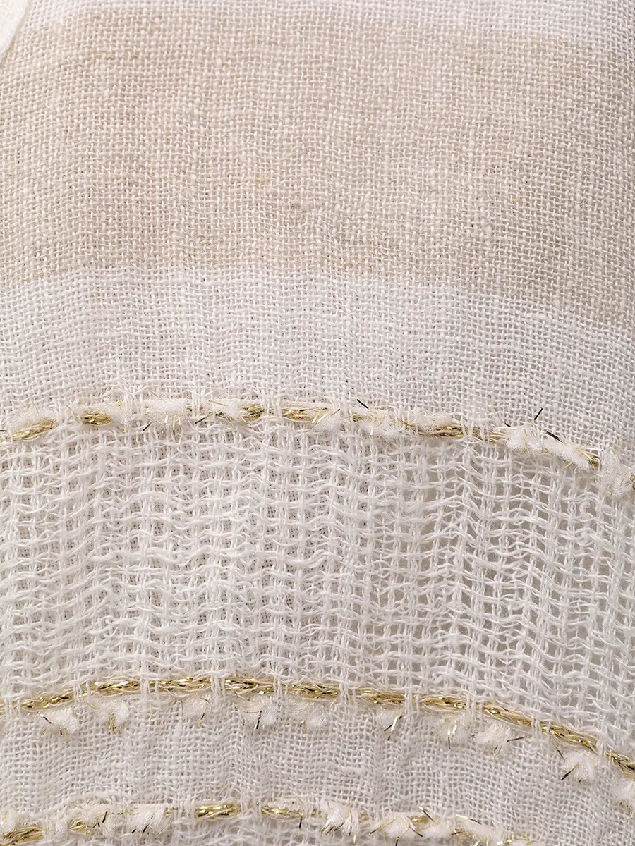 Туника льняная с кружевом