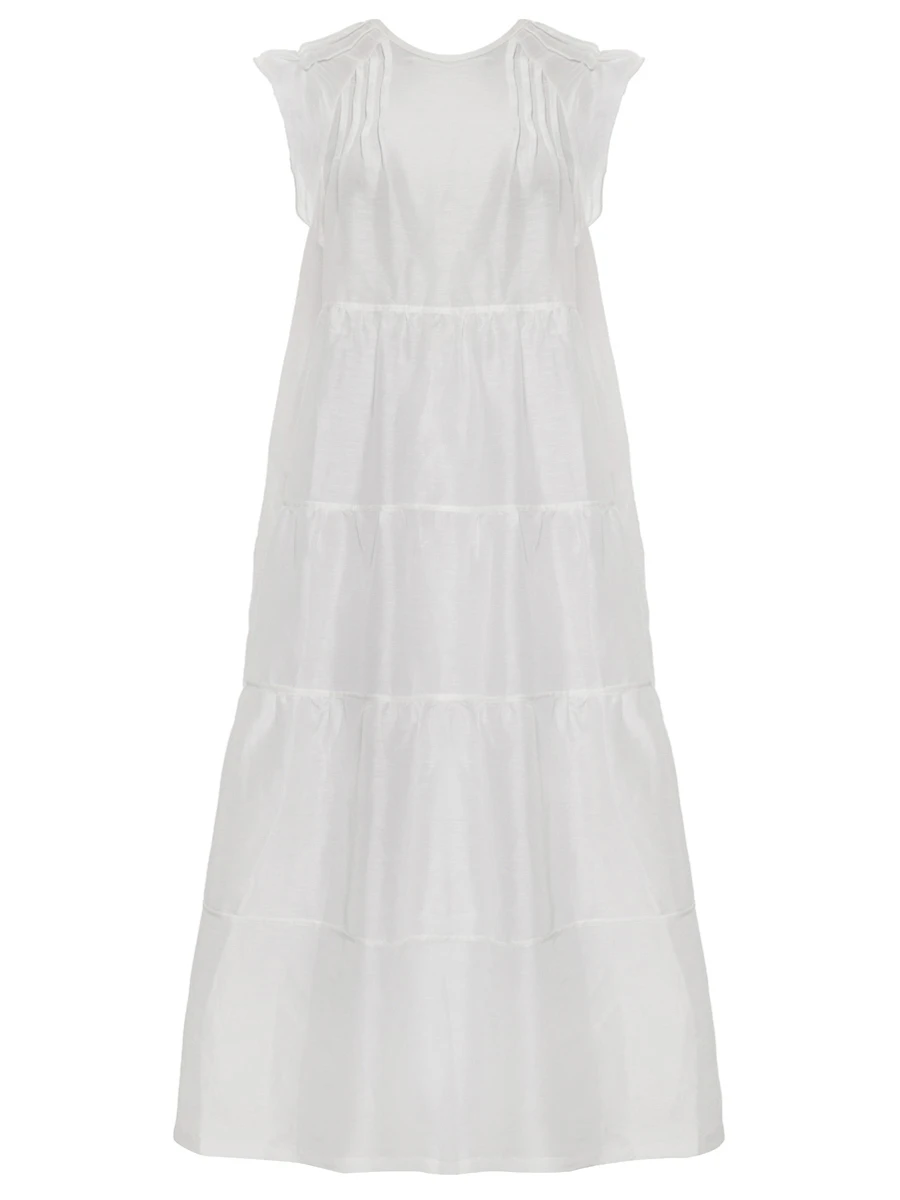 Платье изо льна и шелка