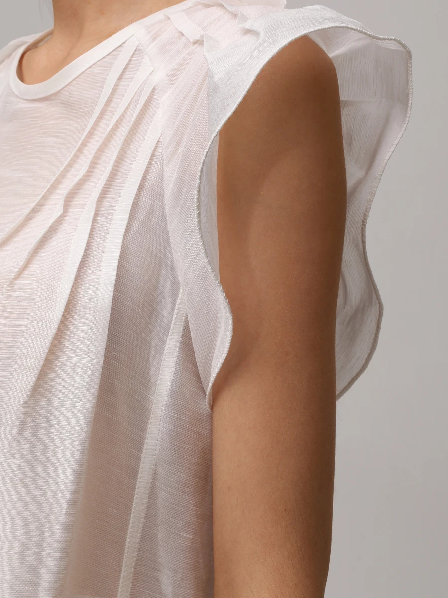 Платье изо льна и шелка