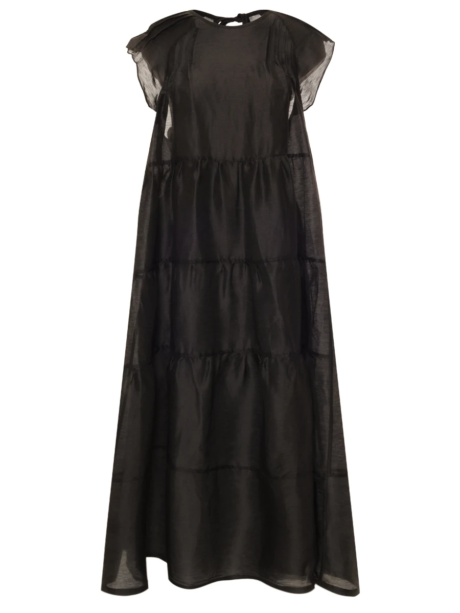 Платье изо льна и шелка