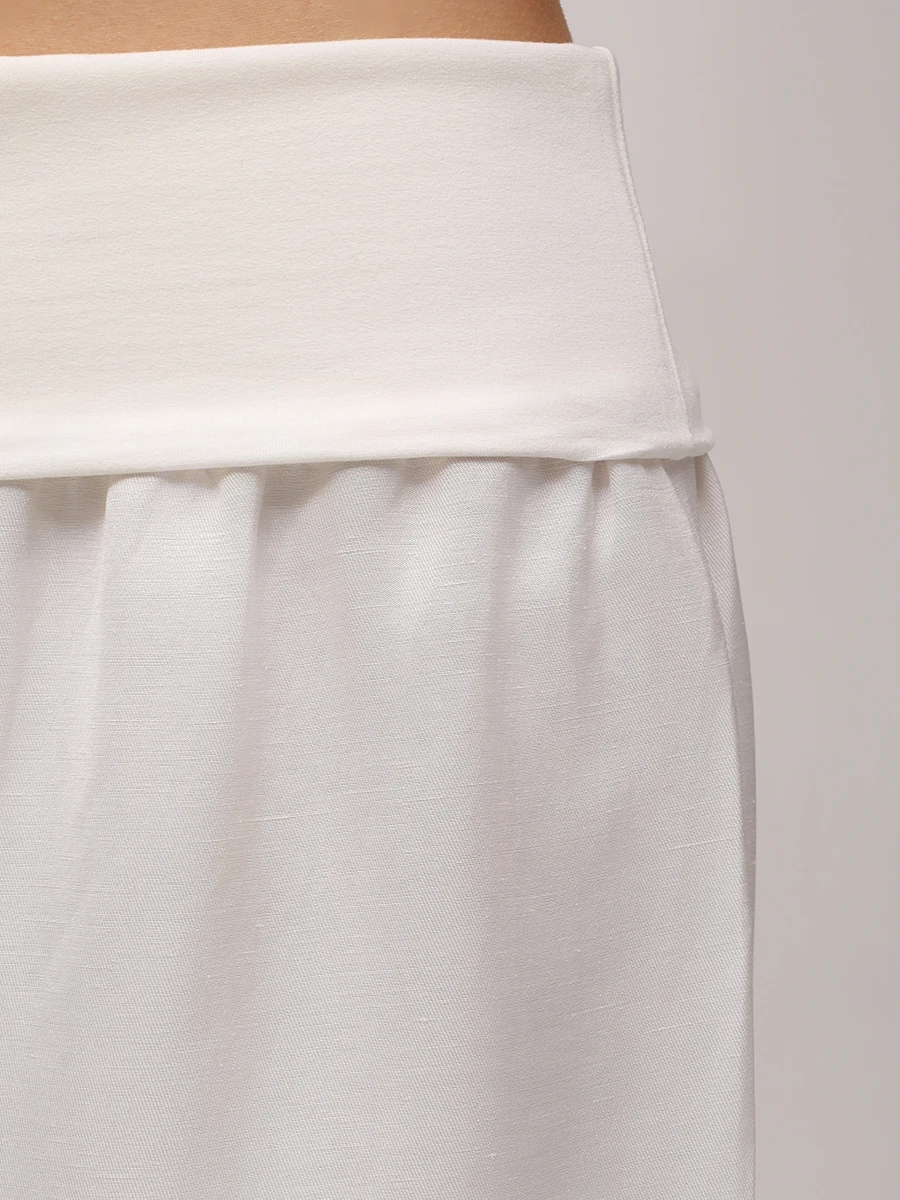 Брюки из вискозы и льна