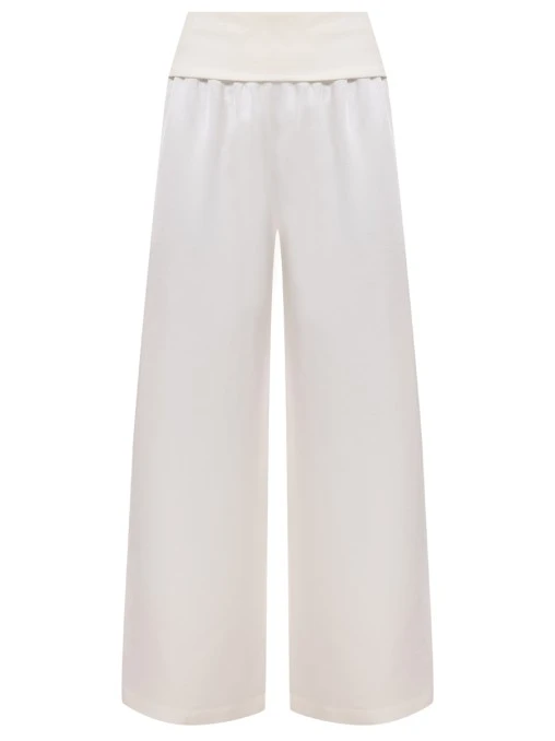 Брюки из вискозы и льна MAURIZIO