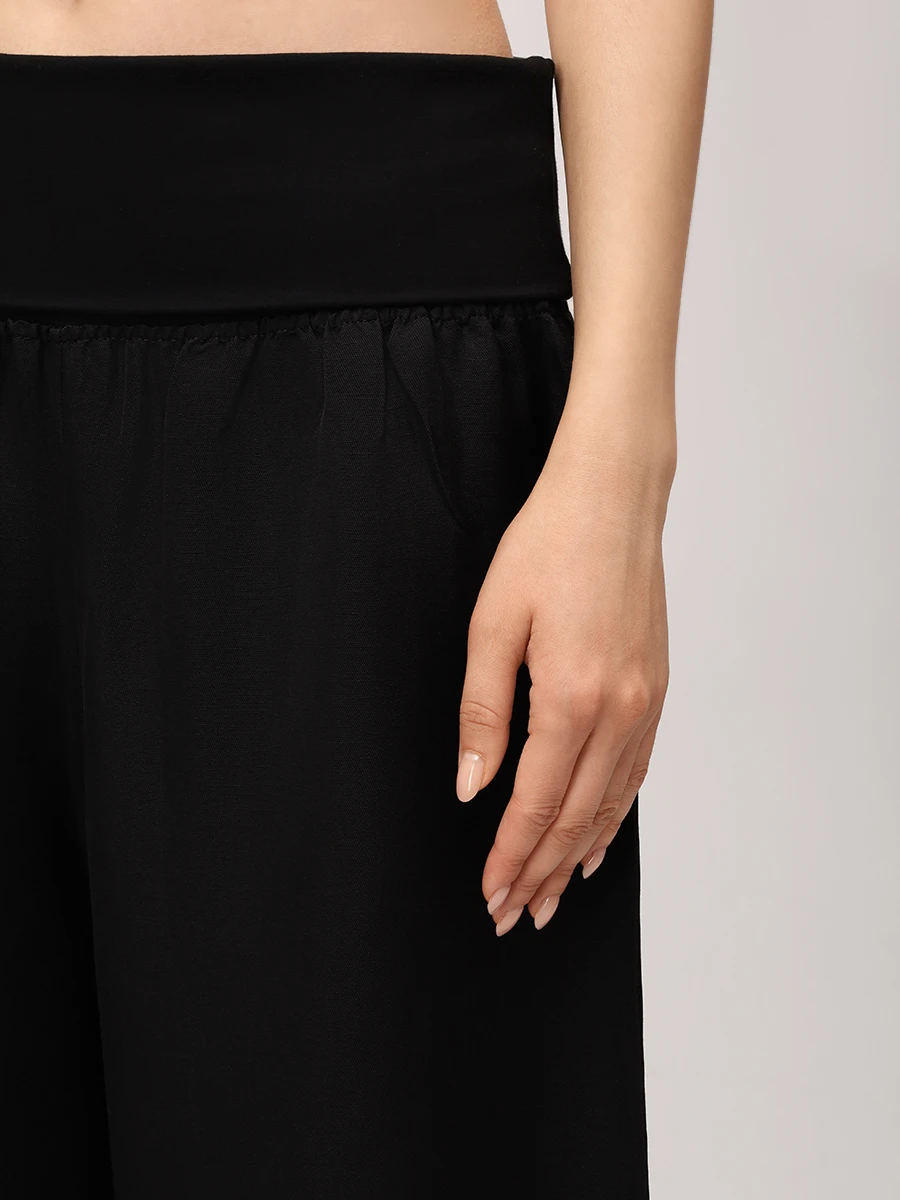 Брюки из вискозы и льна