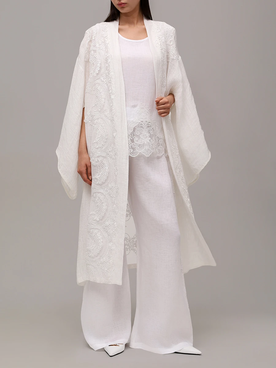 Брюки льняные