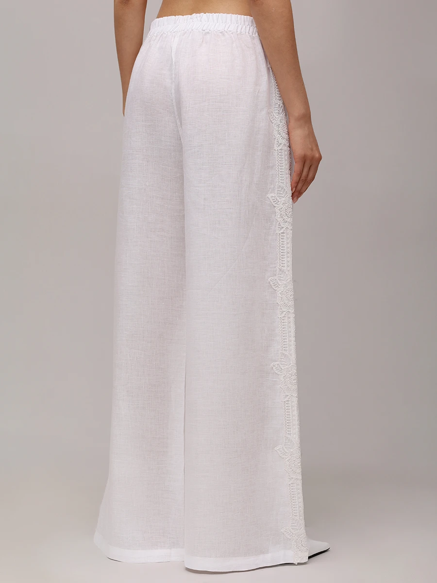 Брюки льняные