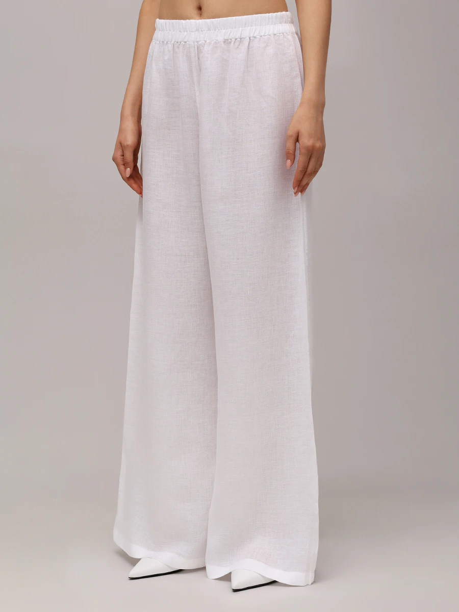 Брюки льняные
