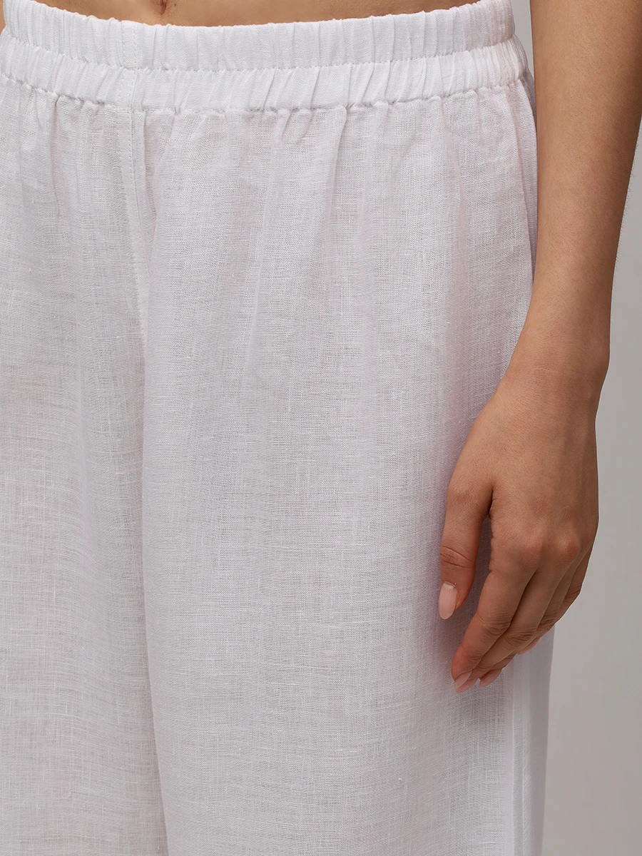 Брюки льняные