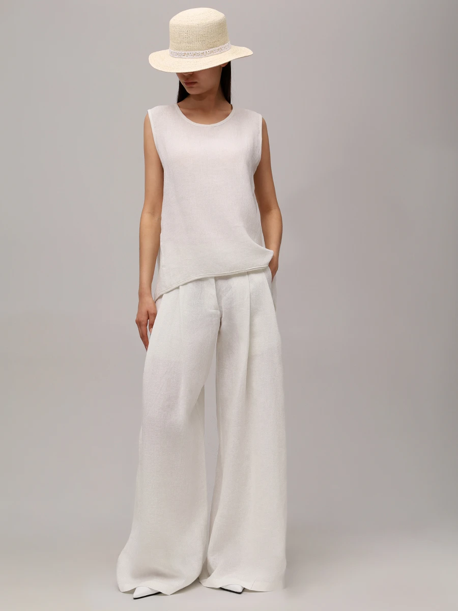 Брюки льняные