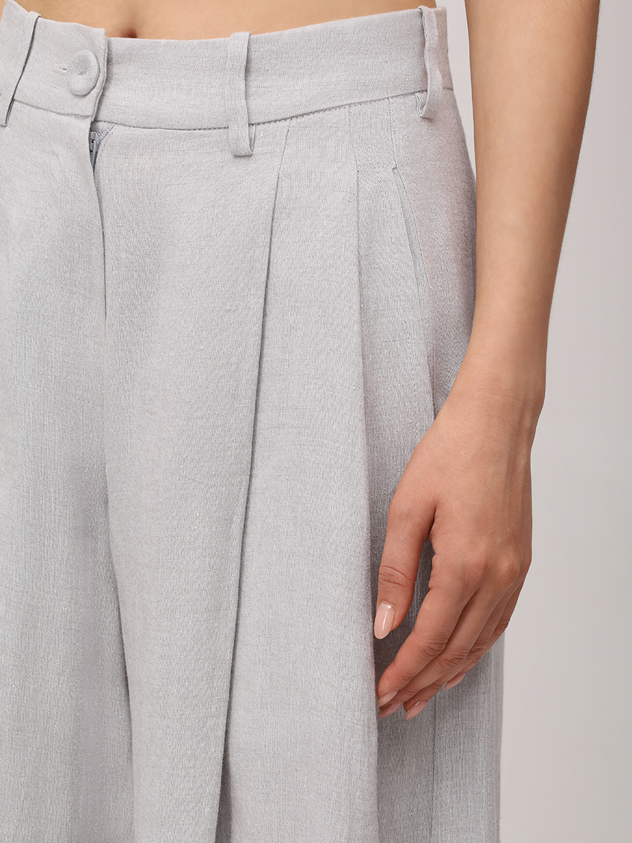 Брюки льняные