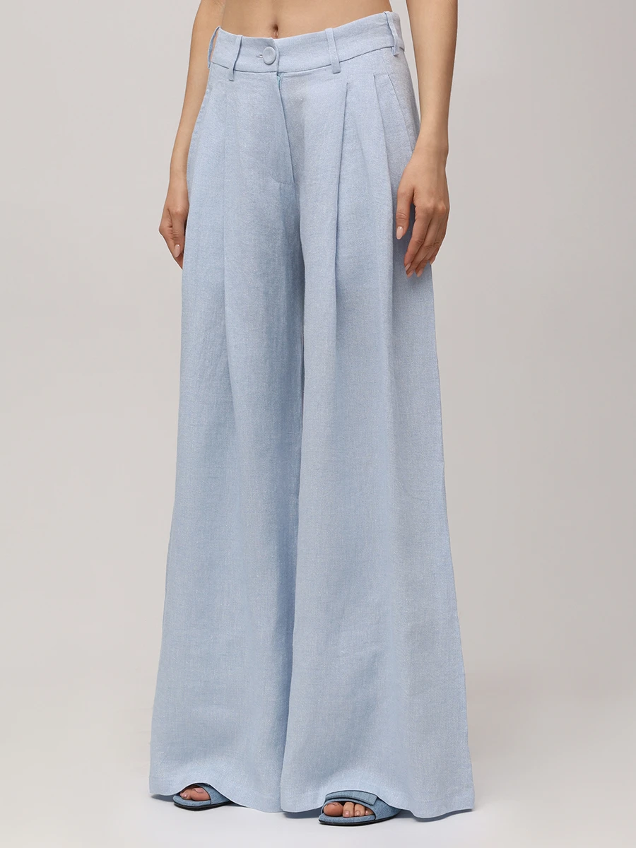 Брюки льняные