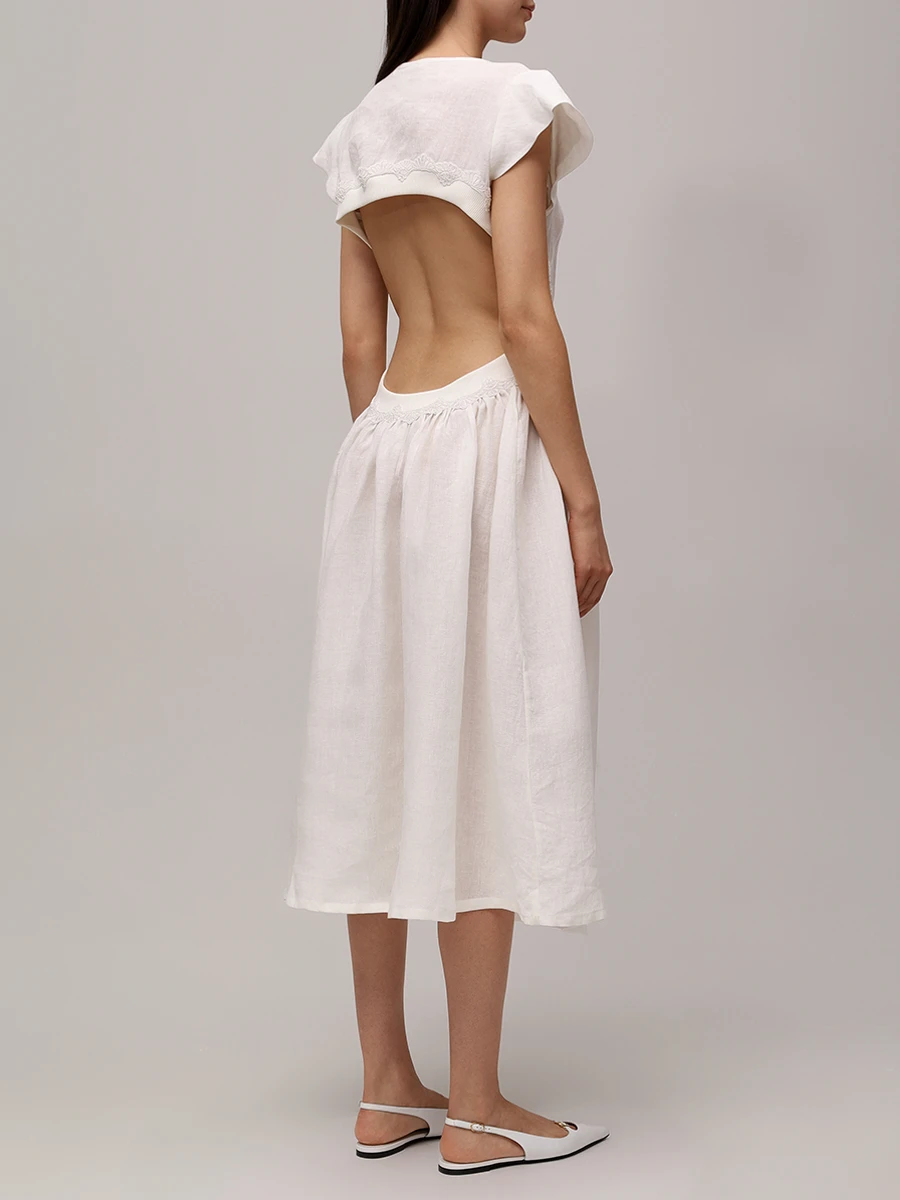 Платье льняное