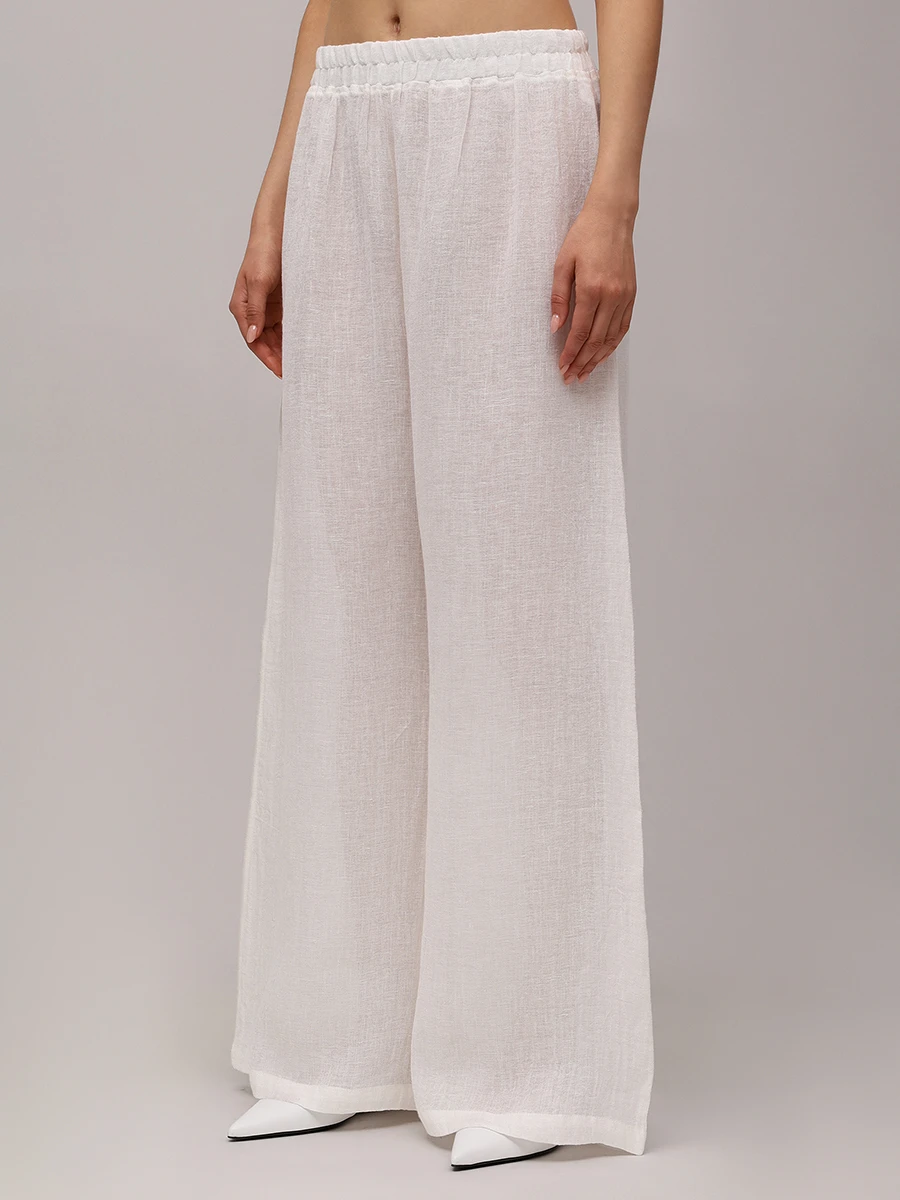 Брюки льняные