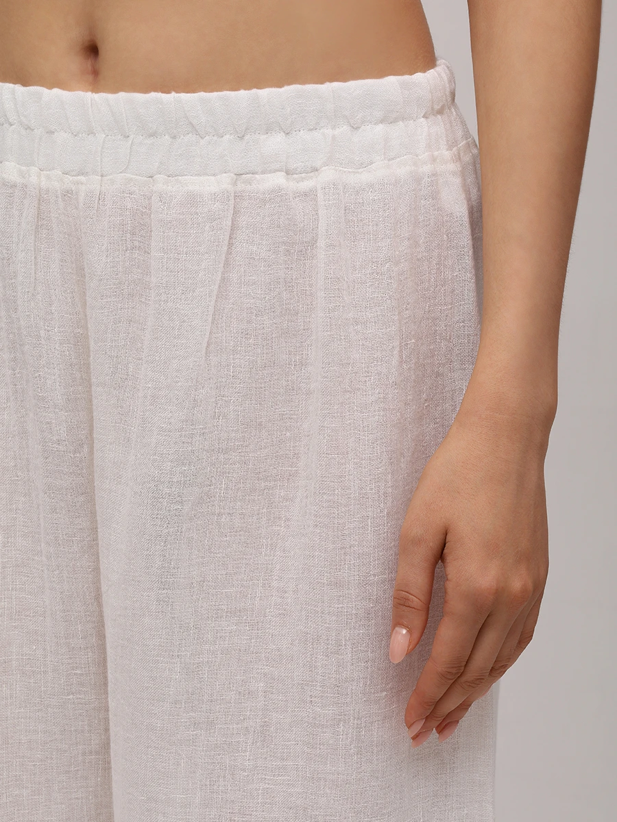 Брюки льняные