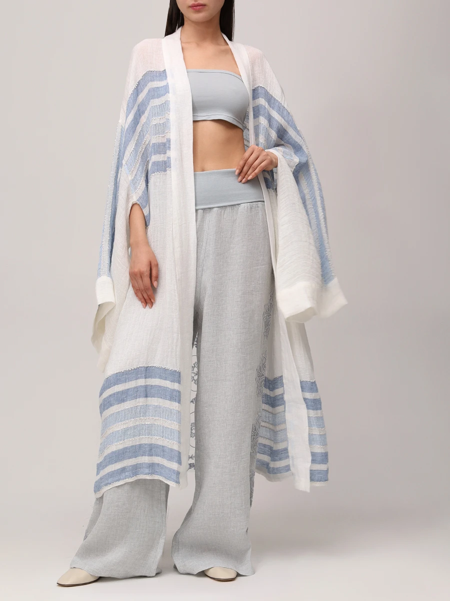 Брюки льняные