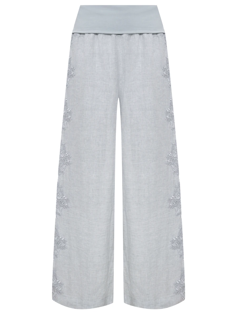 Брюки льняные