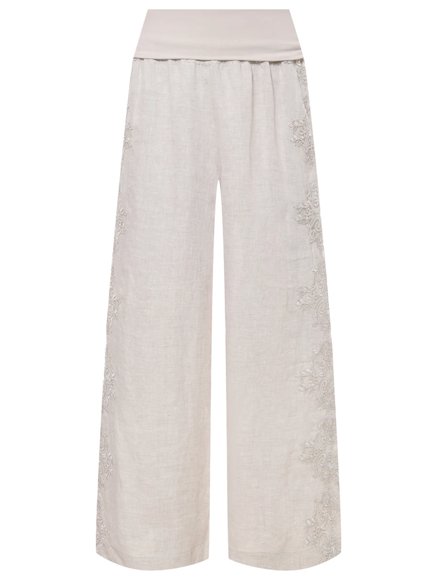 Брюки льняные