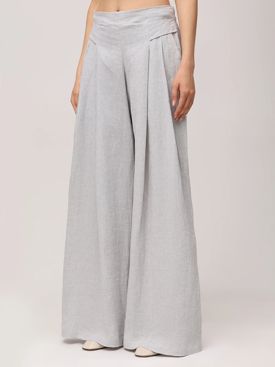 Брюки льняные