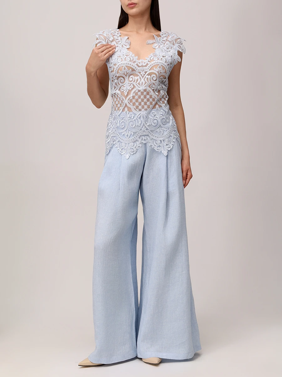 Брюки льняные