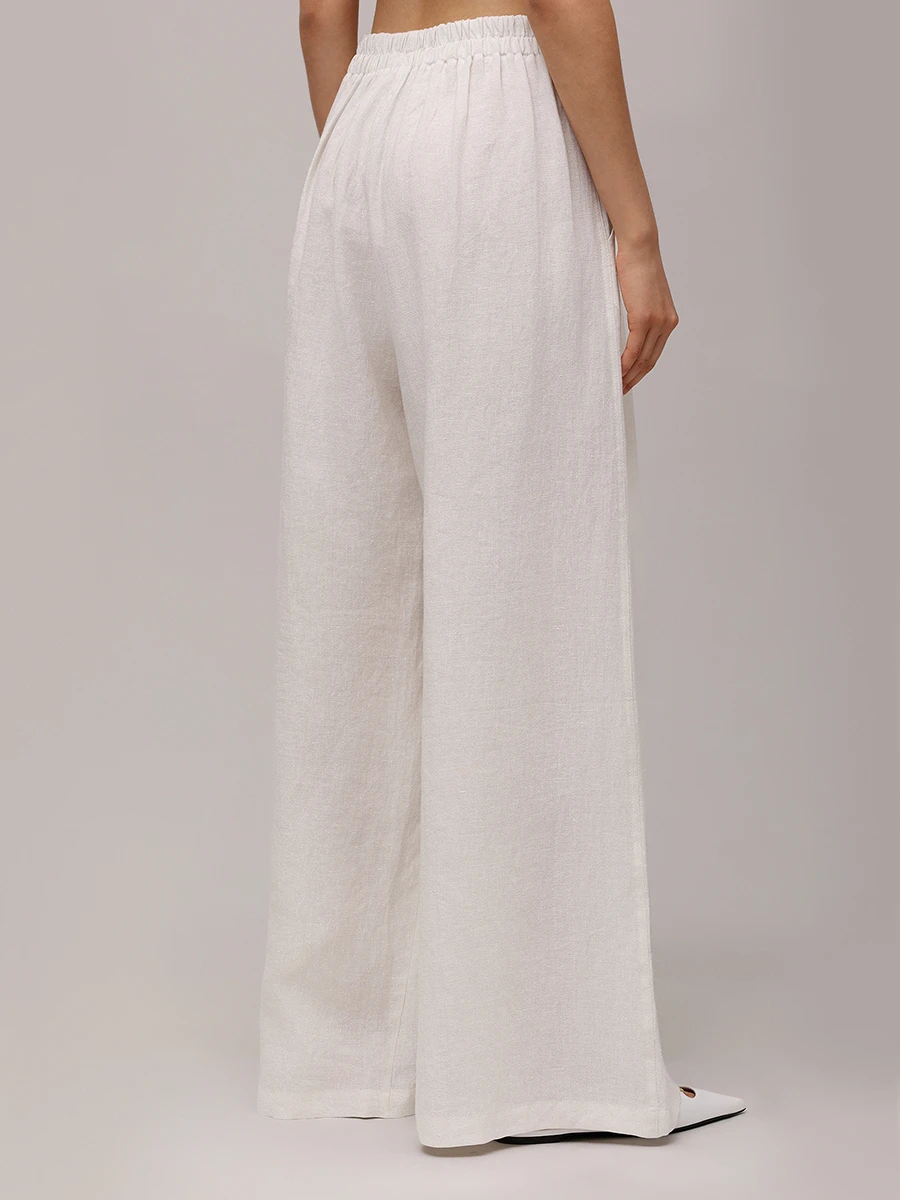 Брюки льняные