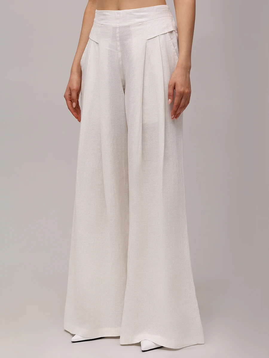 Брюки льняные