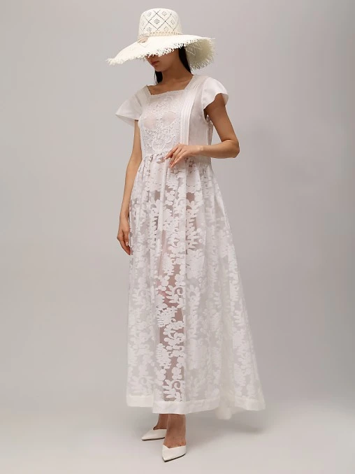 Платье с кружевом MAURIZIO