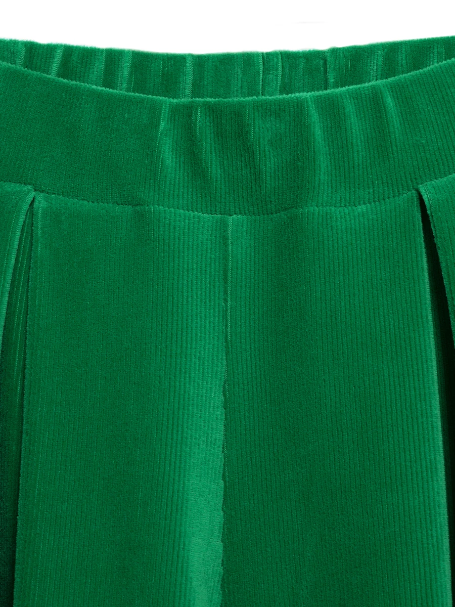 Брюки Майская Зелень вельветовые