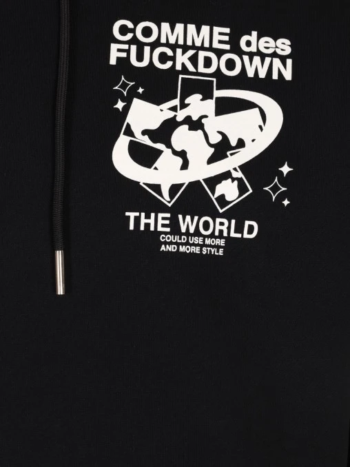 Худи хлопковое COMME DES FUCKDOWN