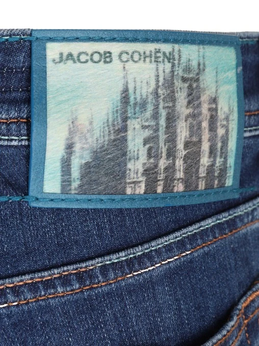 Джинсы Slim Fit хлопковые JACOB COHEN