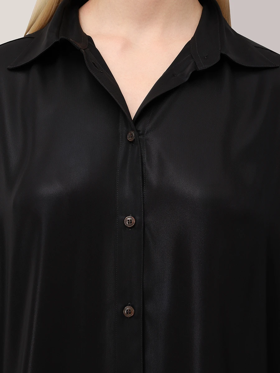 Рубашка однотонная