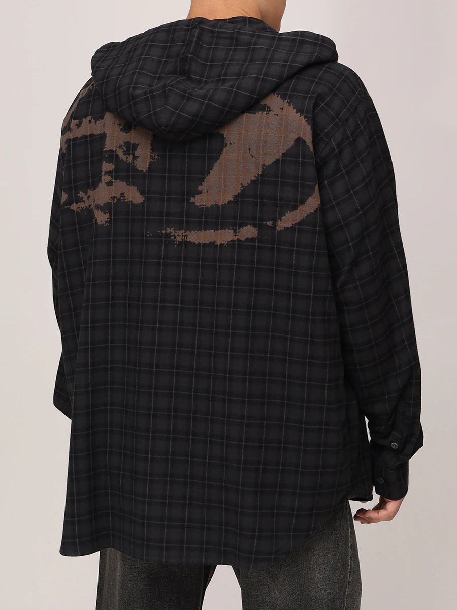 Рубашка из хлопка и вискозы