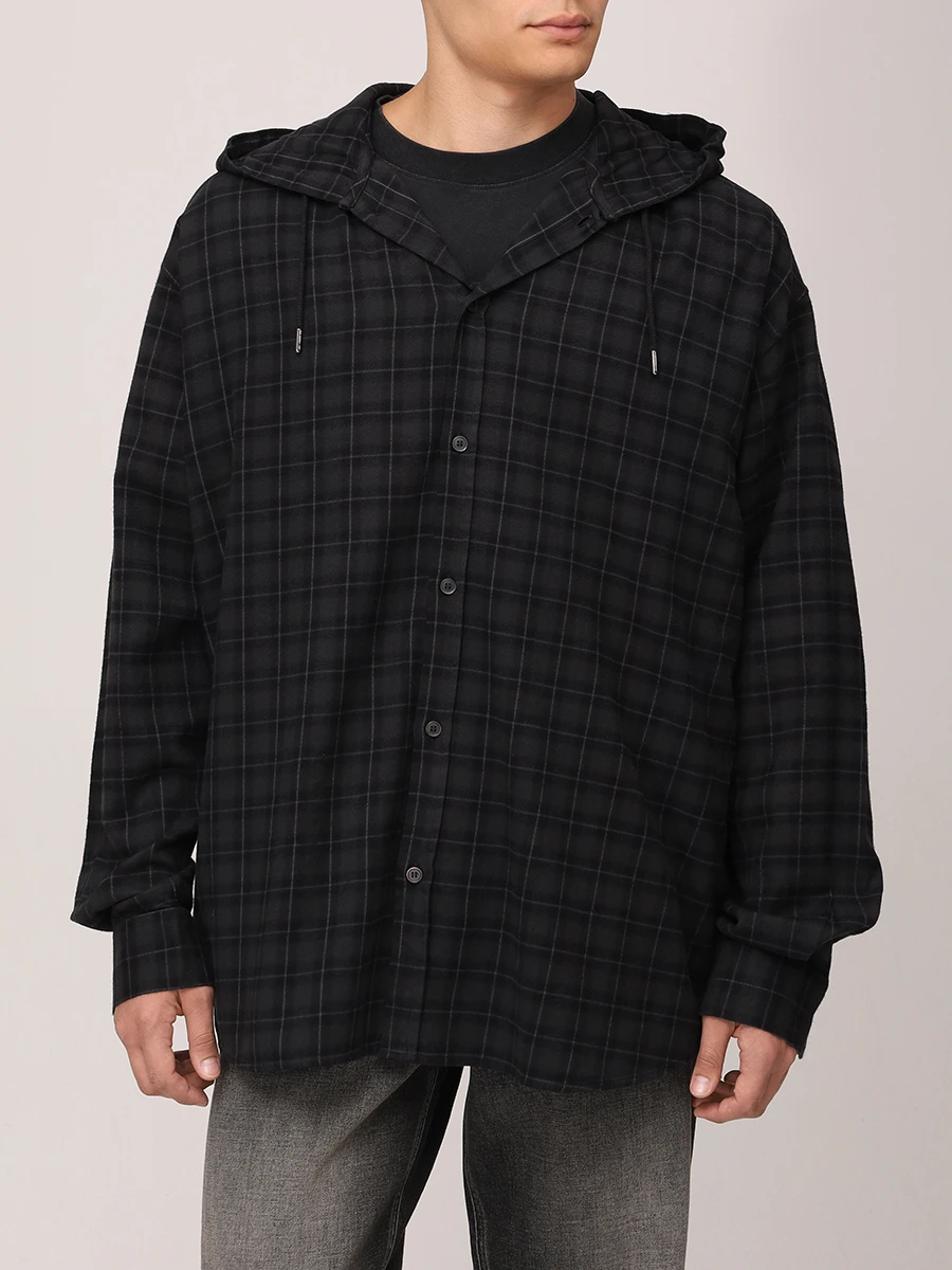 Рубашка из хлопка и вискозы