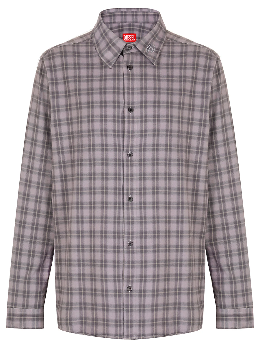 Рубашка Regular Fit из хлопка и вискозы