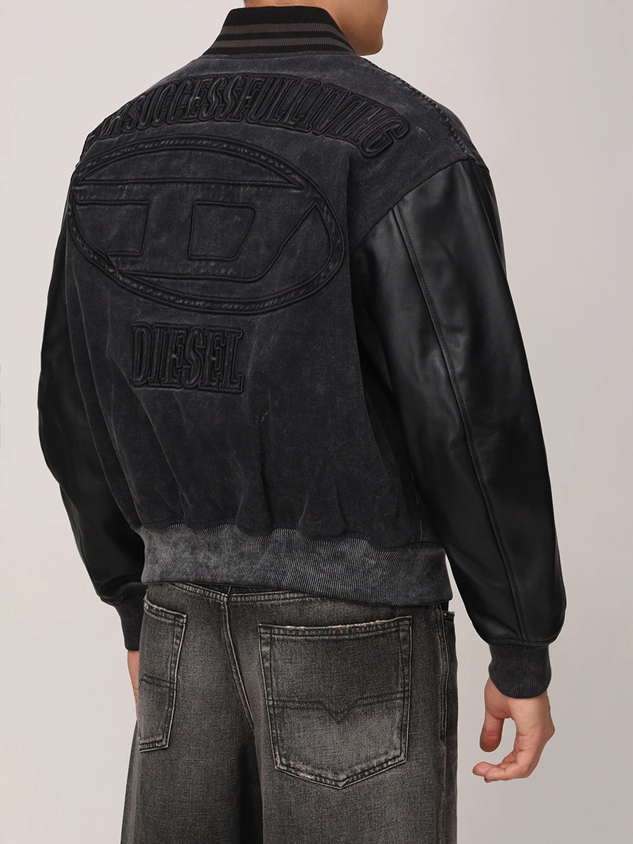 Бомбер комбинированный