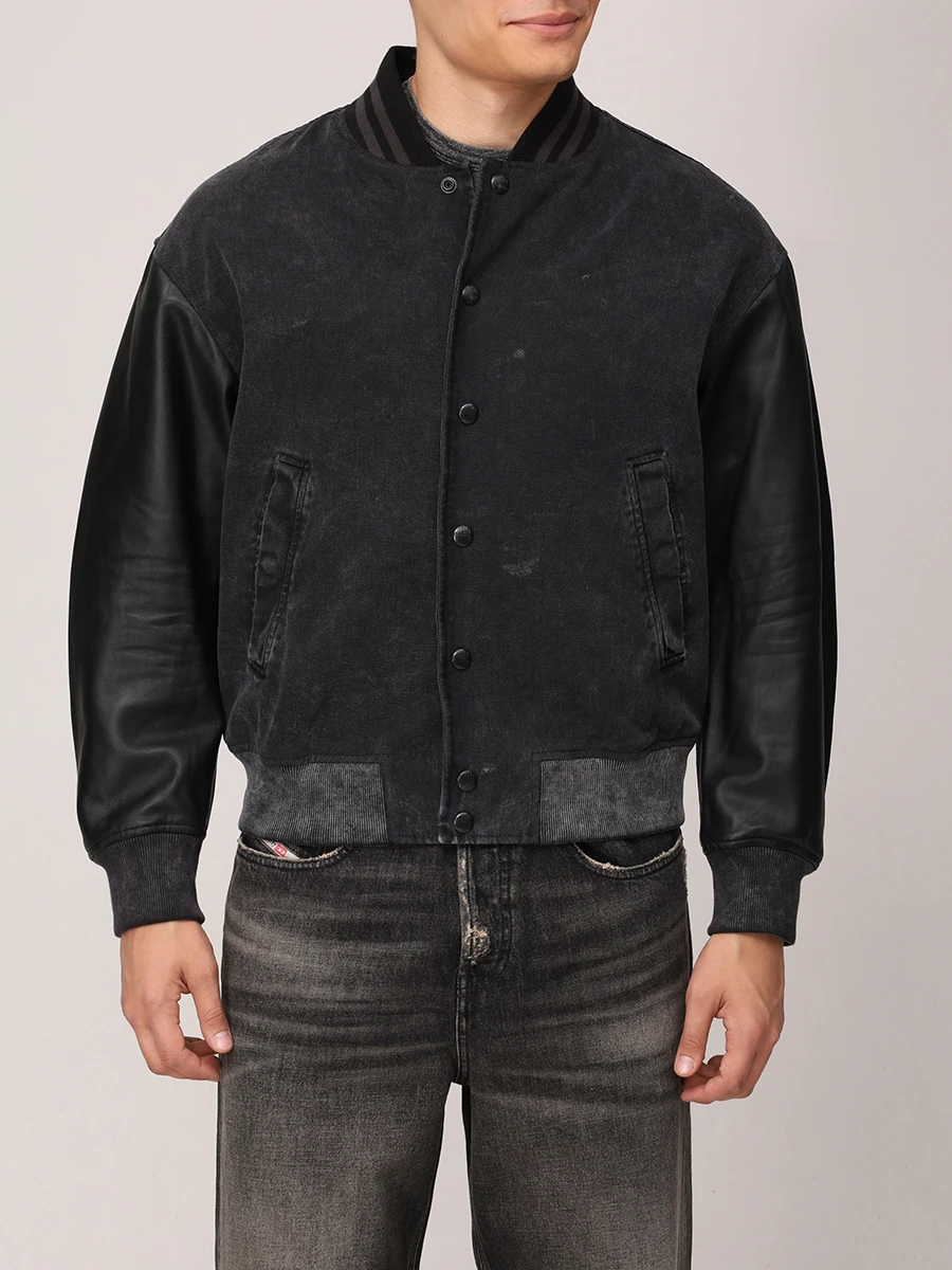 Бомбер комбинированный