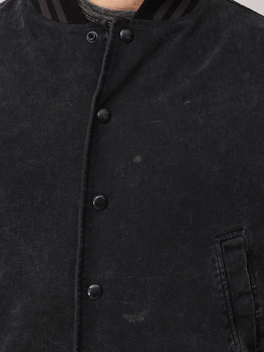 Бомбер комбинированный